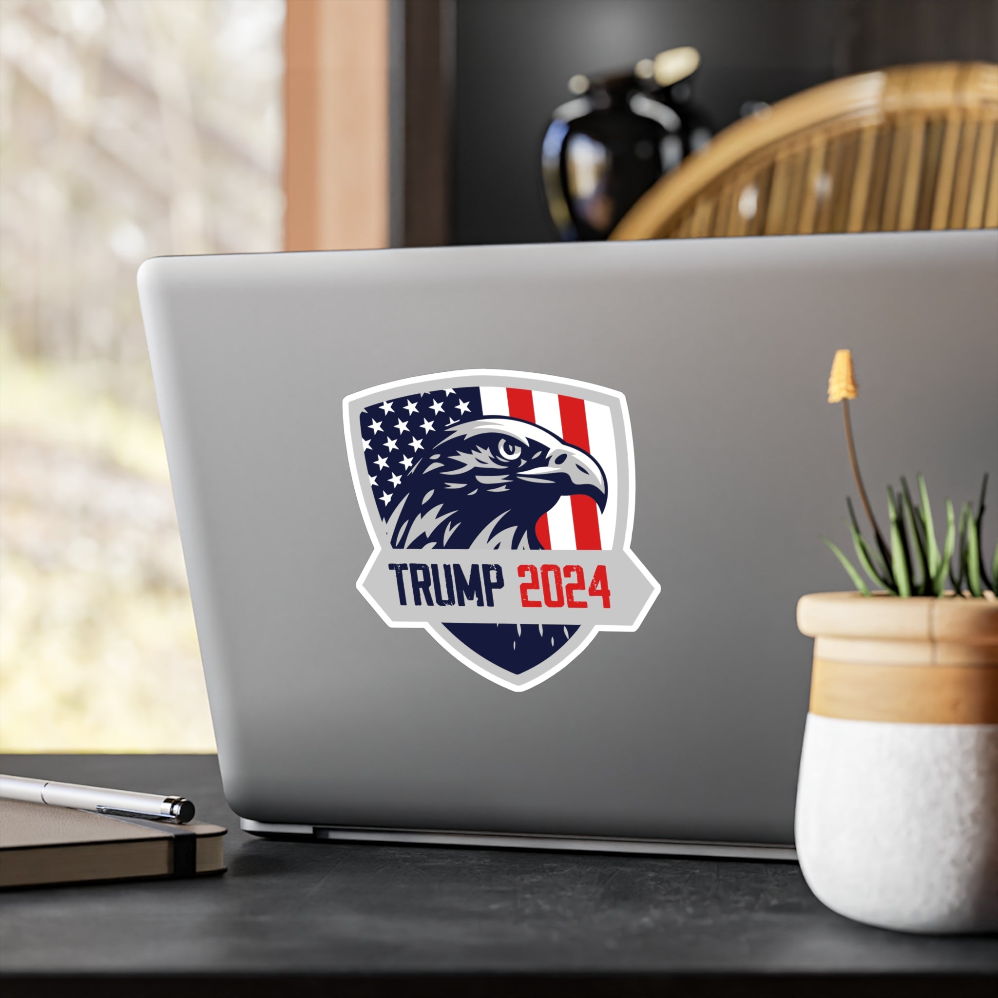 Trump 2024 Eagle Shield Die - cut Sticker (4 Sizes) - PatriotDepot.com