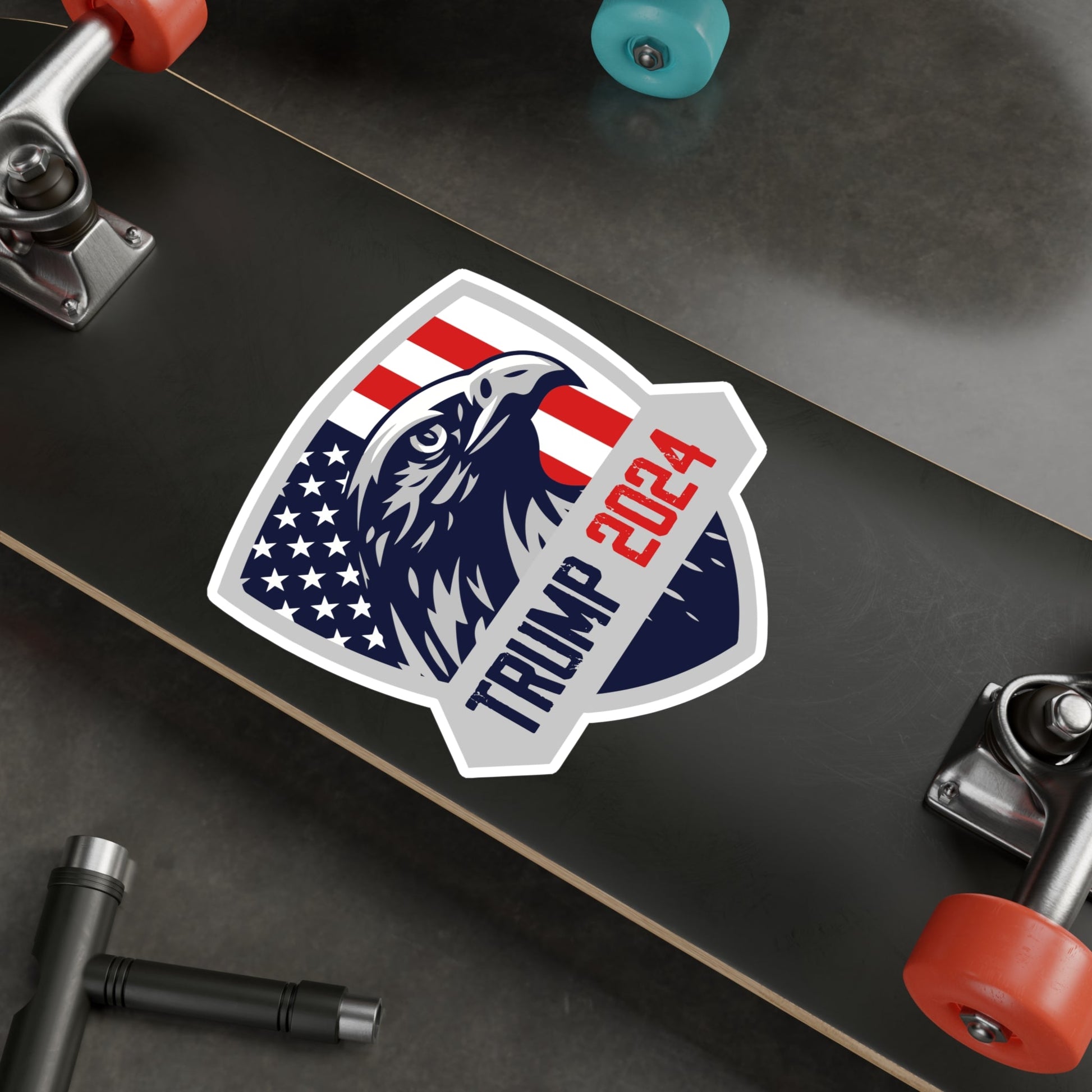 Trump 2024 Eagle Shield Die - cut Sticker (4 Sizes) - PatriotDepot.com