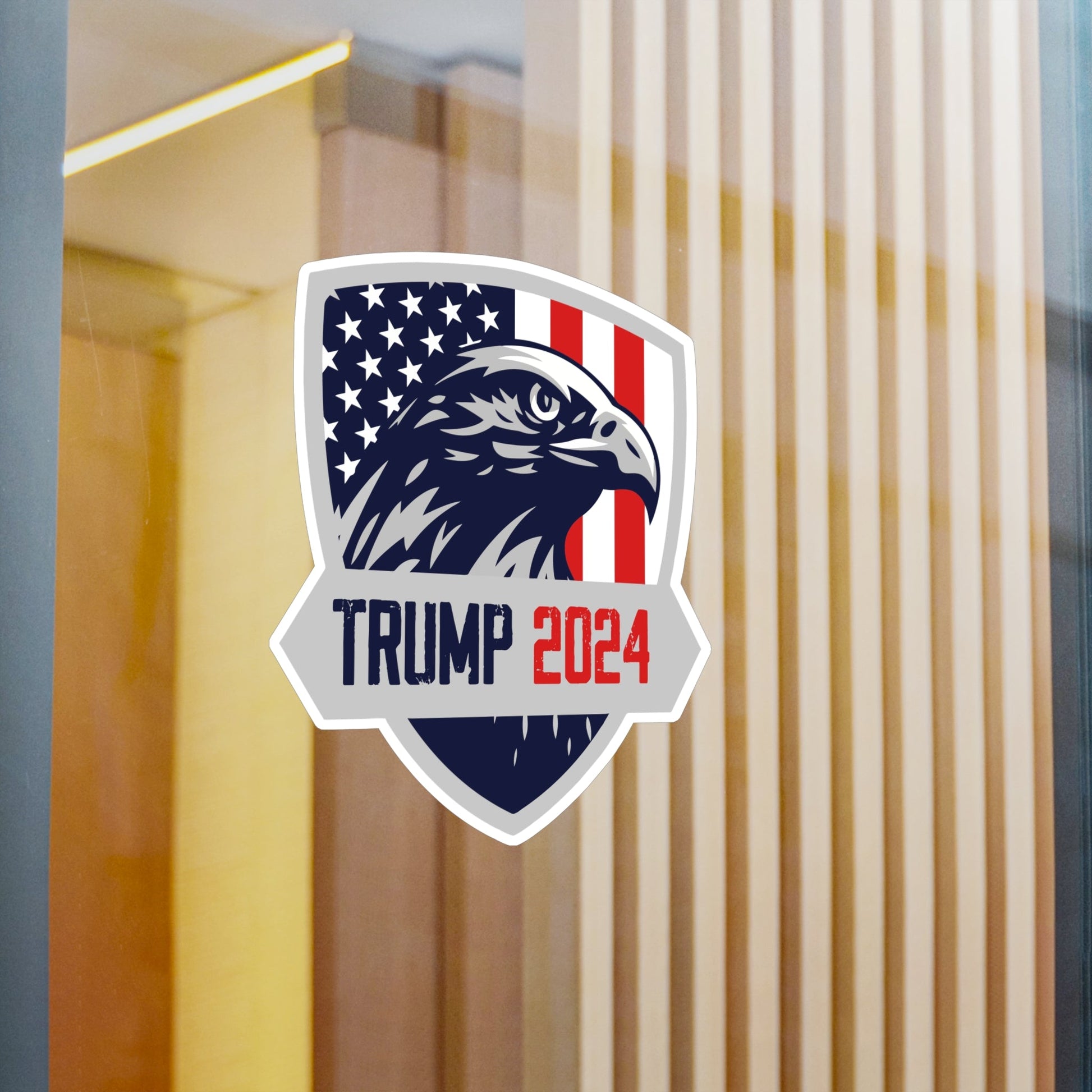 Trump 2024 Eagle Shield Die - cut Sticker (4 Sizes) - PatriotDepot.com