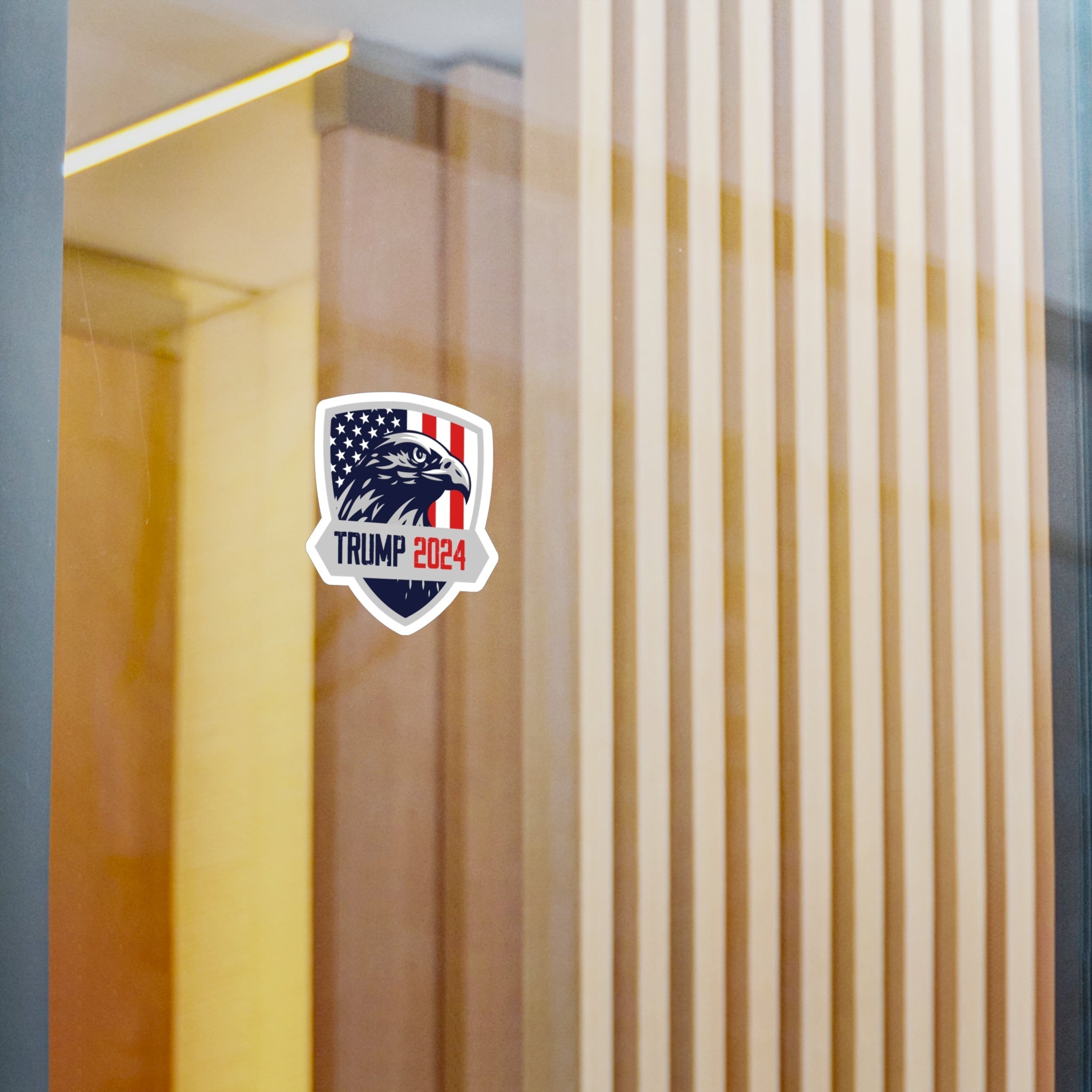 Trump 2024 Eagle Shield Die - cut Sticker (4 Sizes) - PatriotDepot.com