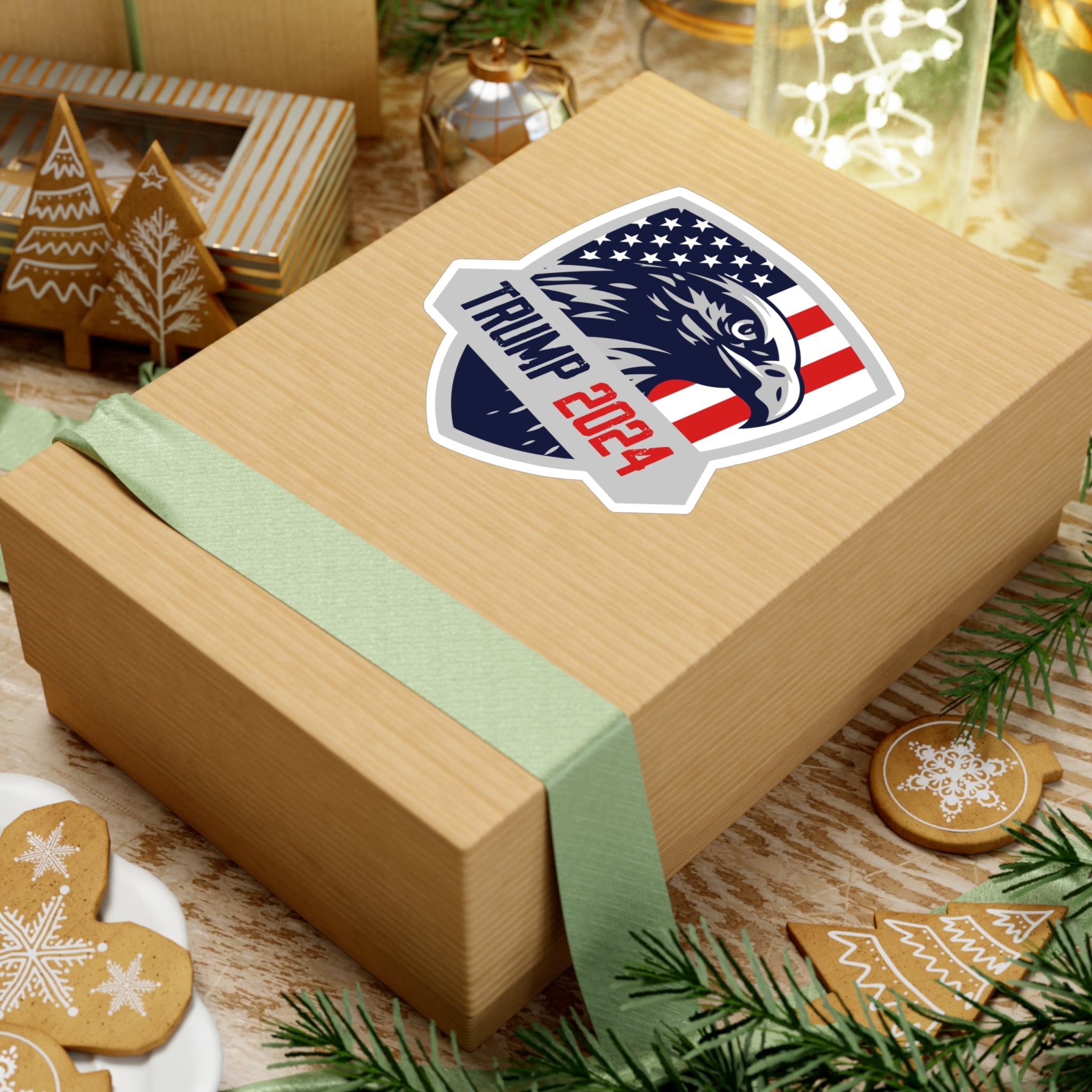 Trump 2024 Eagle Shield Die - cut Sticker (4 Sizes) - PatriotDepot.com