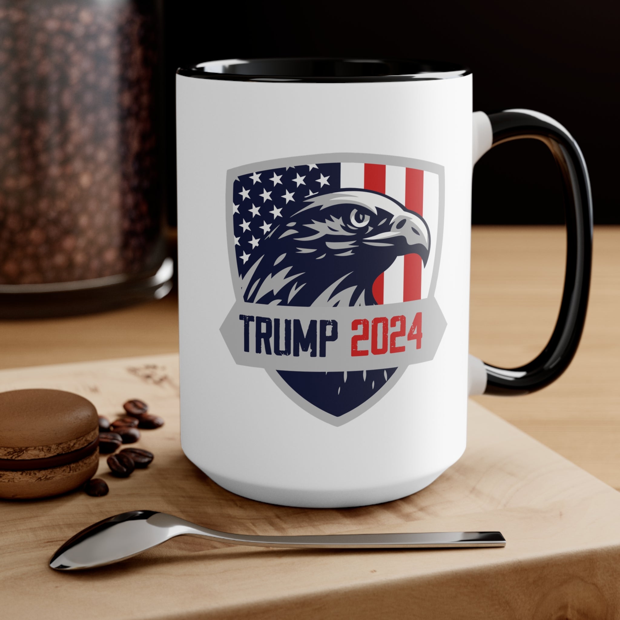 Trump 2024 Eagle Shield Mug (3 Colors, 2 Sizes) - PatriotDepot.com