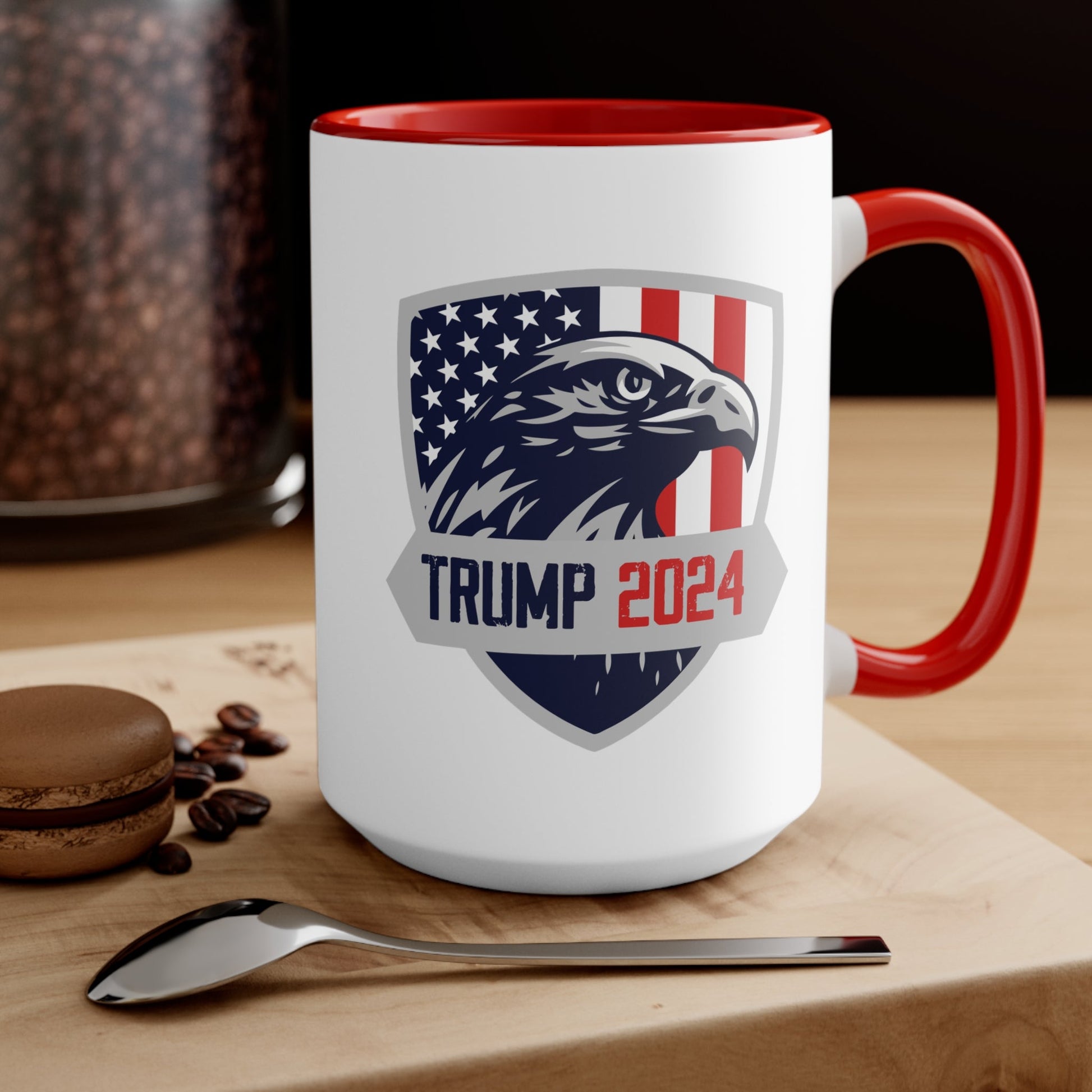 Trump 2024 Eagle Shield Mug (3 Colors, 2 Sizes) - PatriotDepot.com
