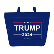 Trump 2024 Embroidered Heavy Duty Tote Bag - PatriotDepot.com
