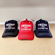 Trump 2024 "Fix America Again" Embroidered Soft Mesh Trucker - Style Hat - PatriotDepot.com