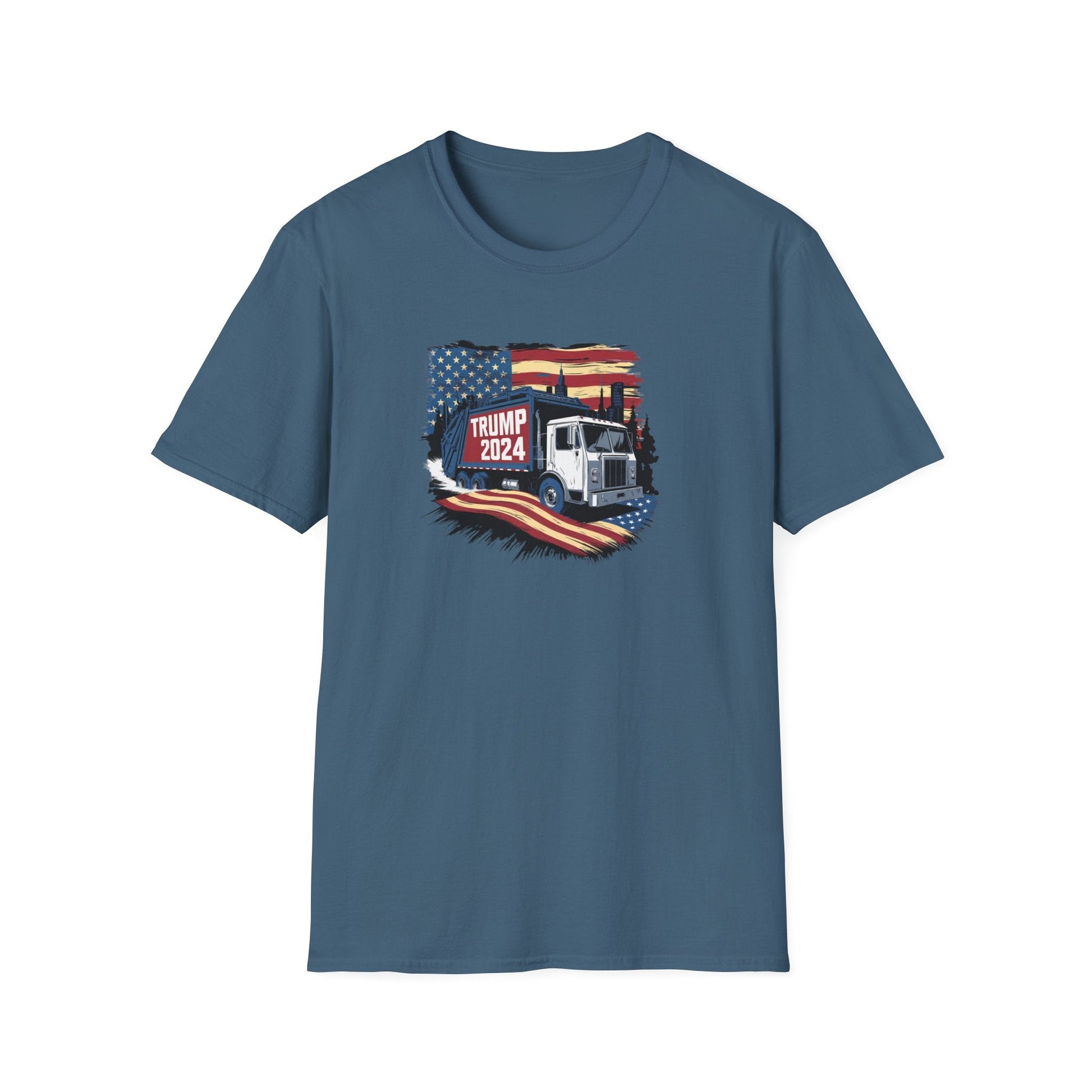 Trump 2024 Garbage Truck T-Shirt - PatriotDepot.com