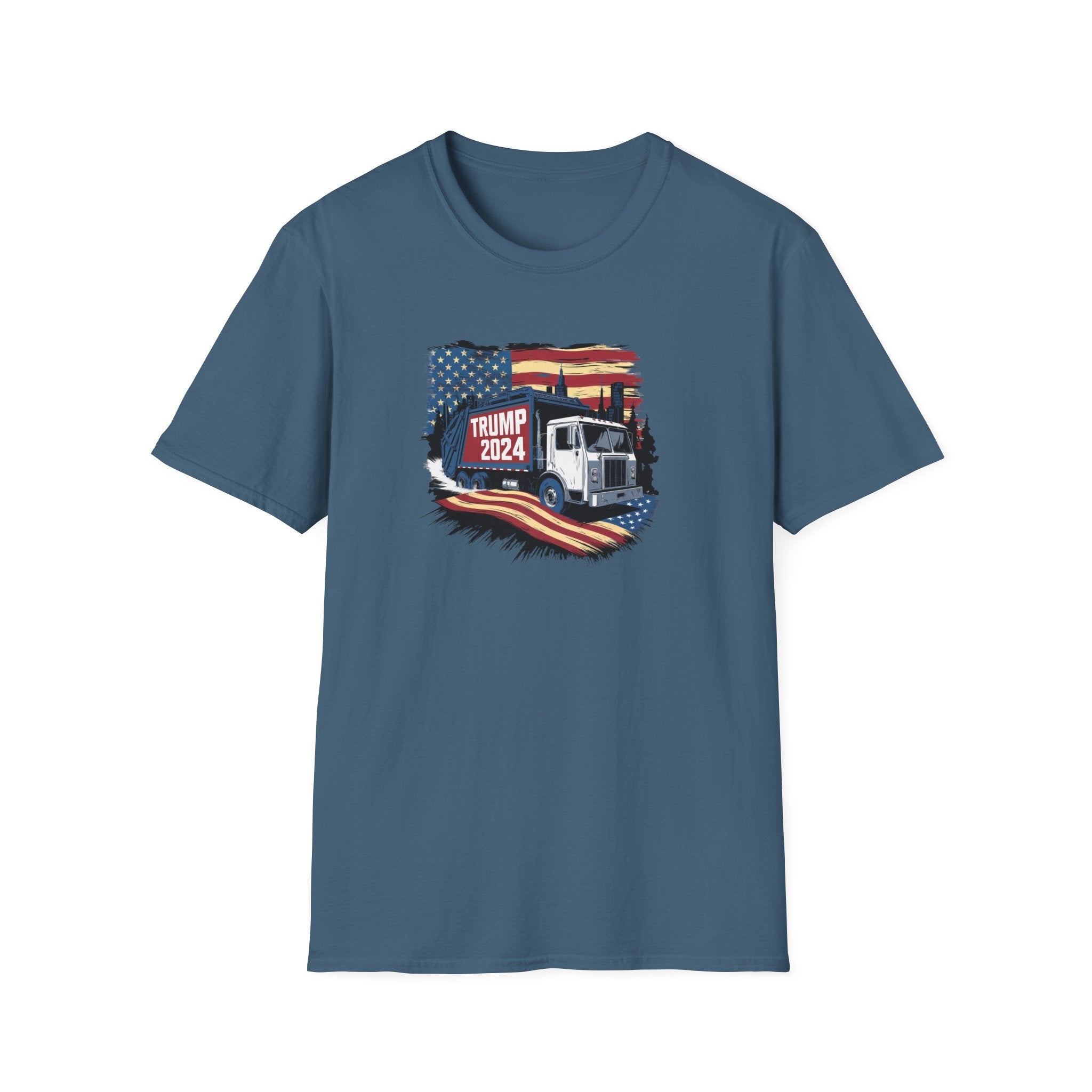 Trump 2024 Garbage Truck T-Shirt - PatriotDepot.com