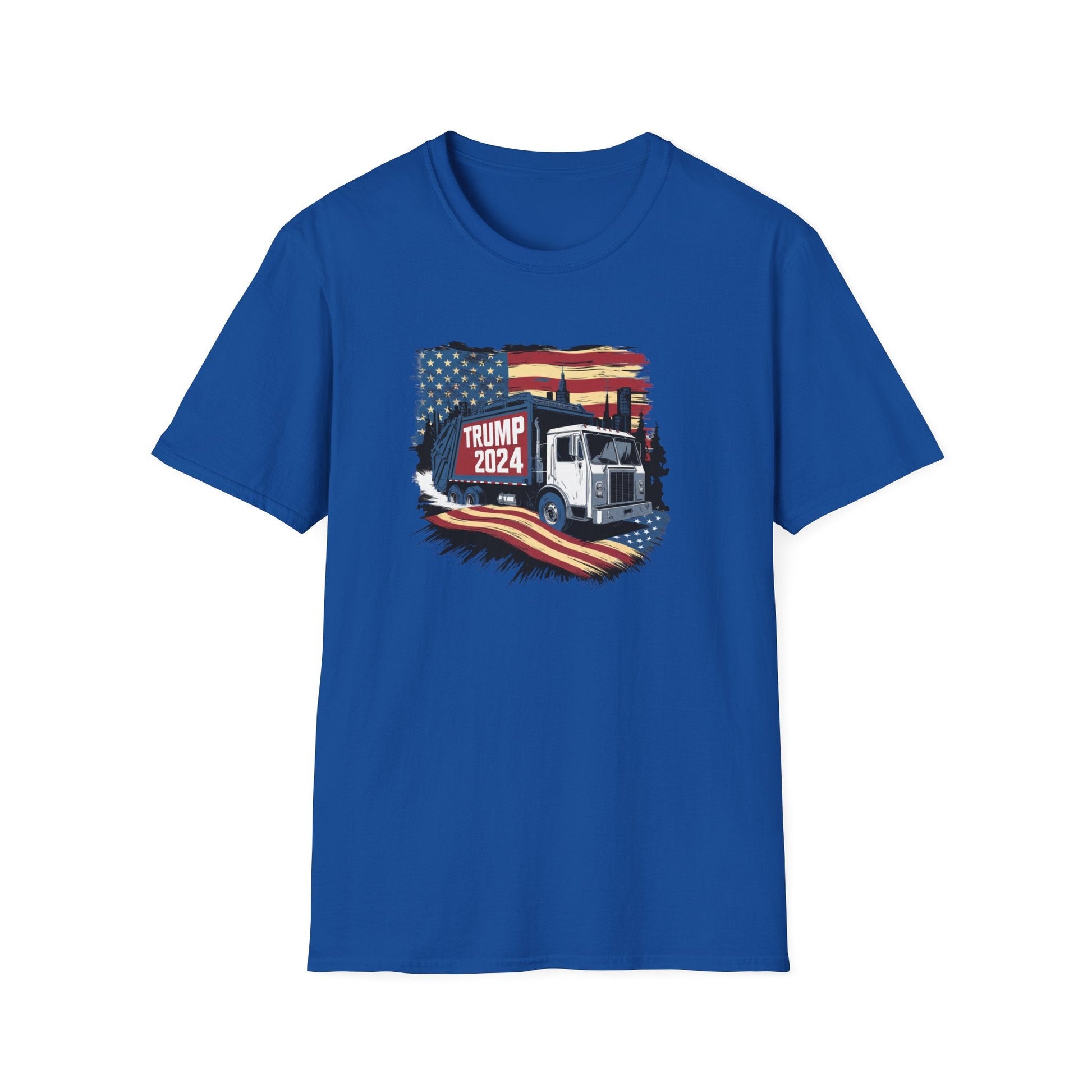 Trump 2024 Garbage Truck T-Shirt - PatriotDepot.com