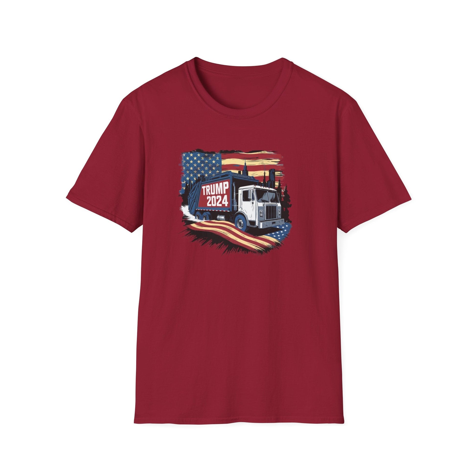 Trump 2024 Garbage Truck T-Shirt - PatriotDepot.com