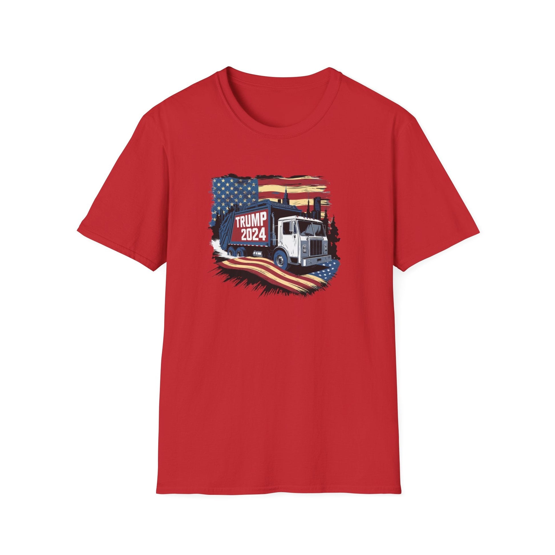 Trump 2024 Garbage Truck T-Shirt - PatriotDepot.com