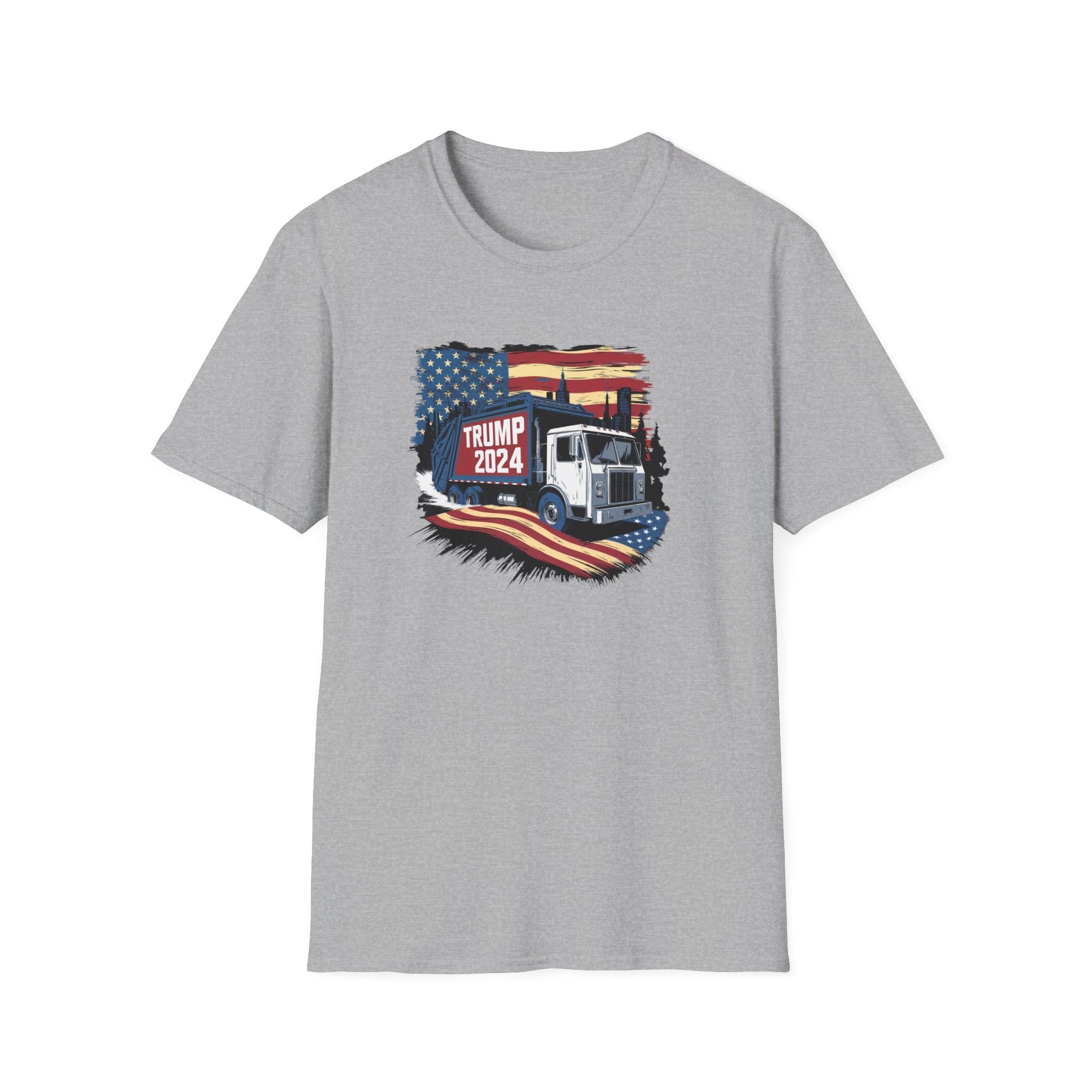Trump 2024 Garbage Truck T-Shirt - PatriotDepot.com