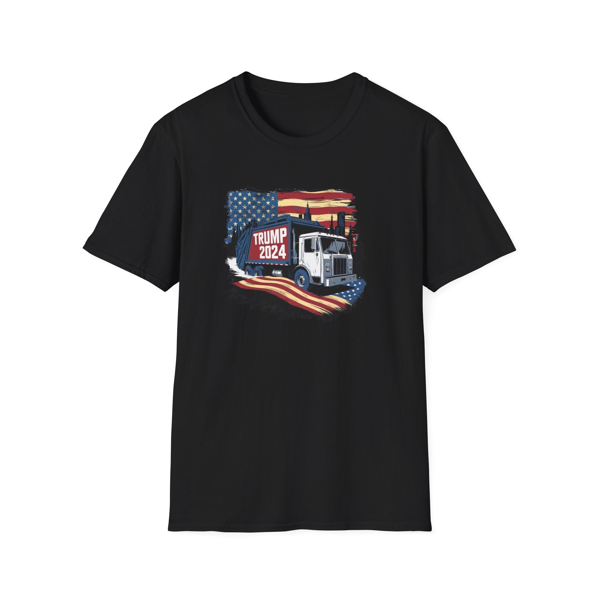 Trump 2024 Garbage Truck T-Shirt - PatriotDepot.com