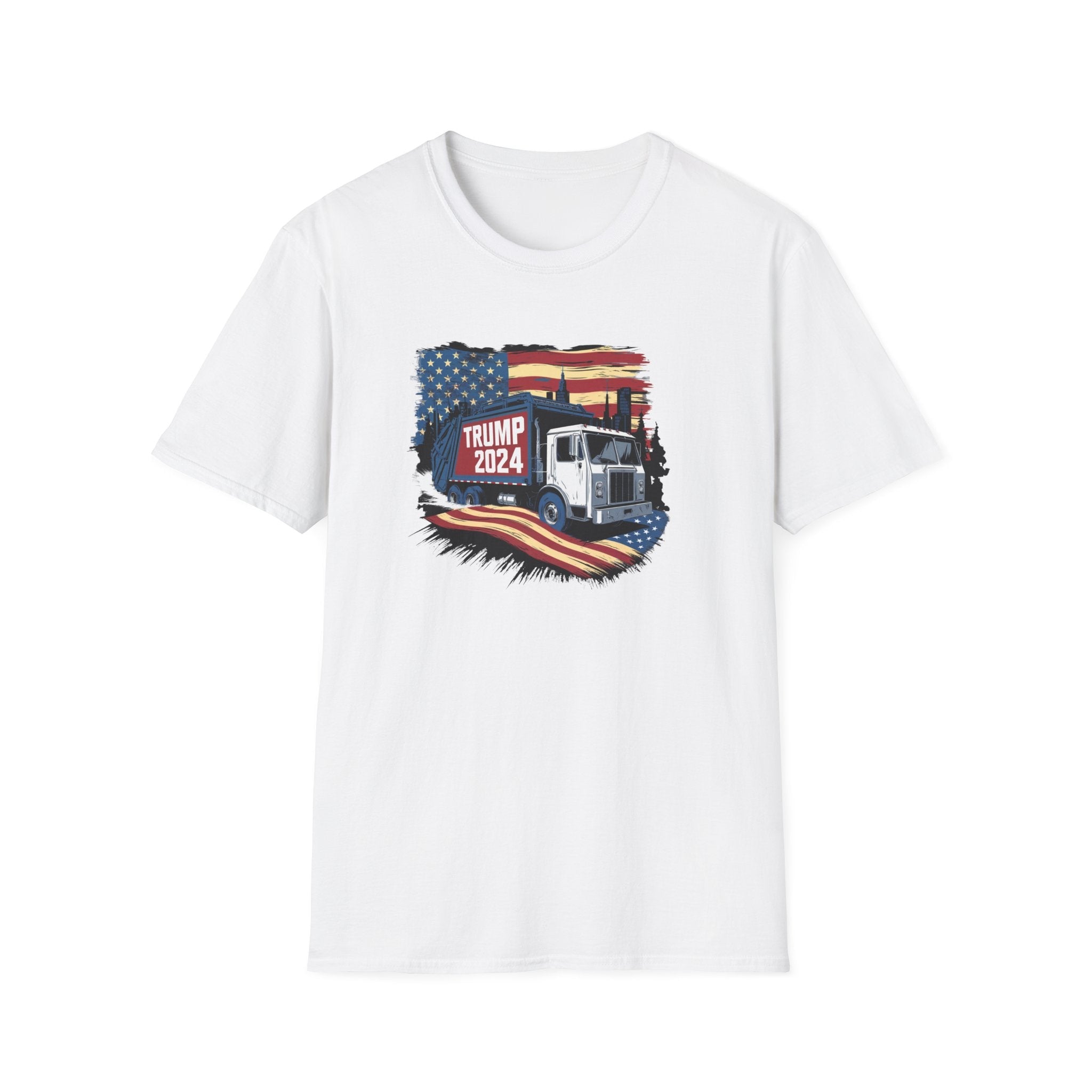 Trump 2024 Garbage Truck T-Shirt - PatriotDepot.com