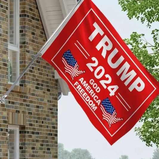 Trump 2024 God America Freedom 3'x5' Flag - PatriotDepot.com