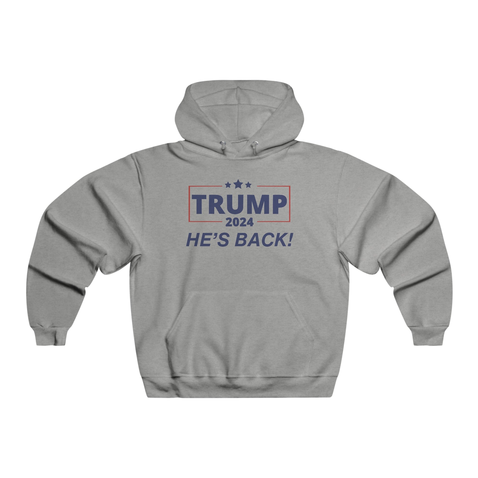 Trump 2024 He's Back Hoodie - PatriotDepot.com