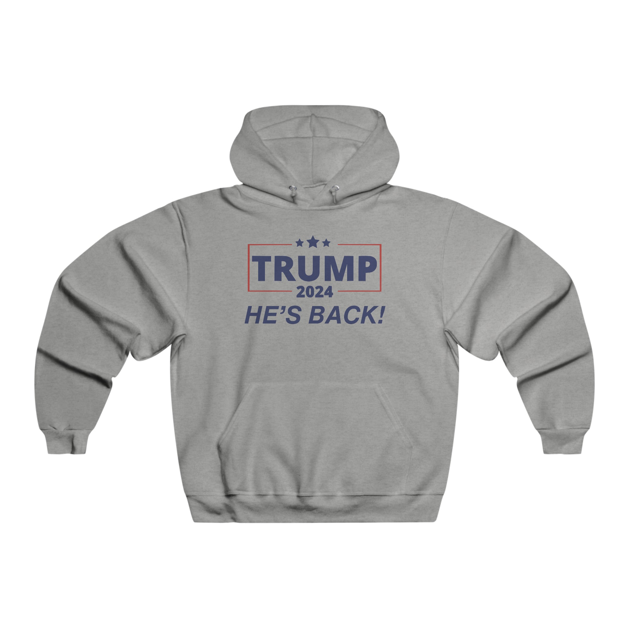 Trump 2024 He's Back Hoodie - PatriotDepot.com