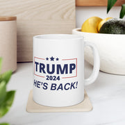 Trump 2024 He's Back Mug - PatriotDepot.com
