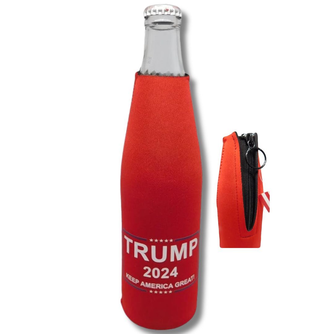 Trump 2024 "Keep America Great" Bottle Jacket (Red) - PatriotDepot.com