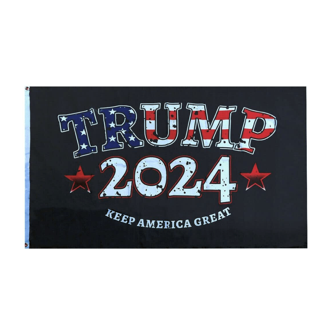 Trump 2024 Keep America Great Patriotic 12"x18" Boat/RV Flag - PatriotDepot.com
