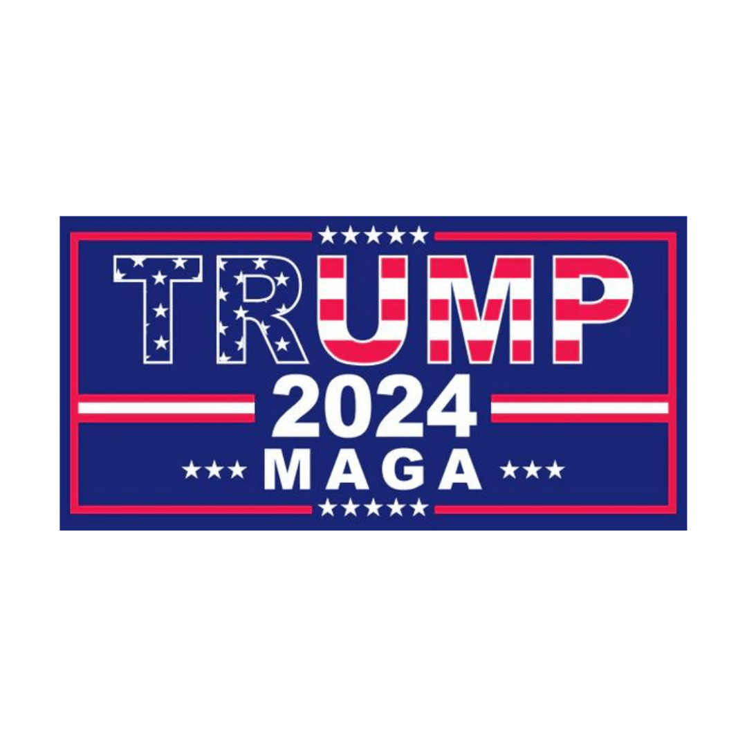 Trump 2024 MAGA Patriotic Bumper Sticker - PatriotDepot.com