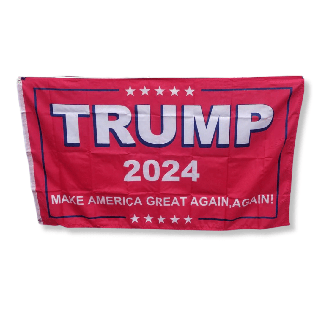 Trump 2024 Make America Great Again, Again 3'x5' Flag - PatriotDepot.com
