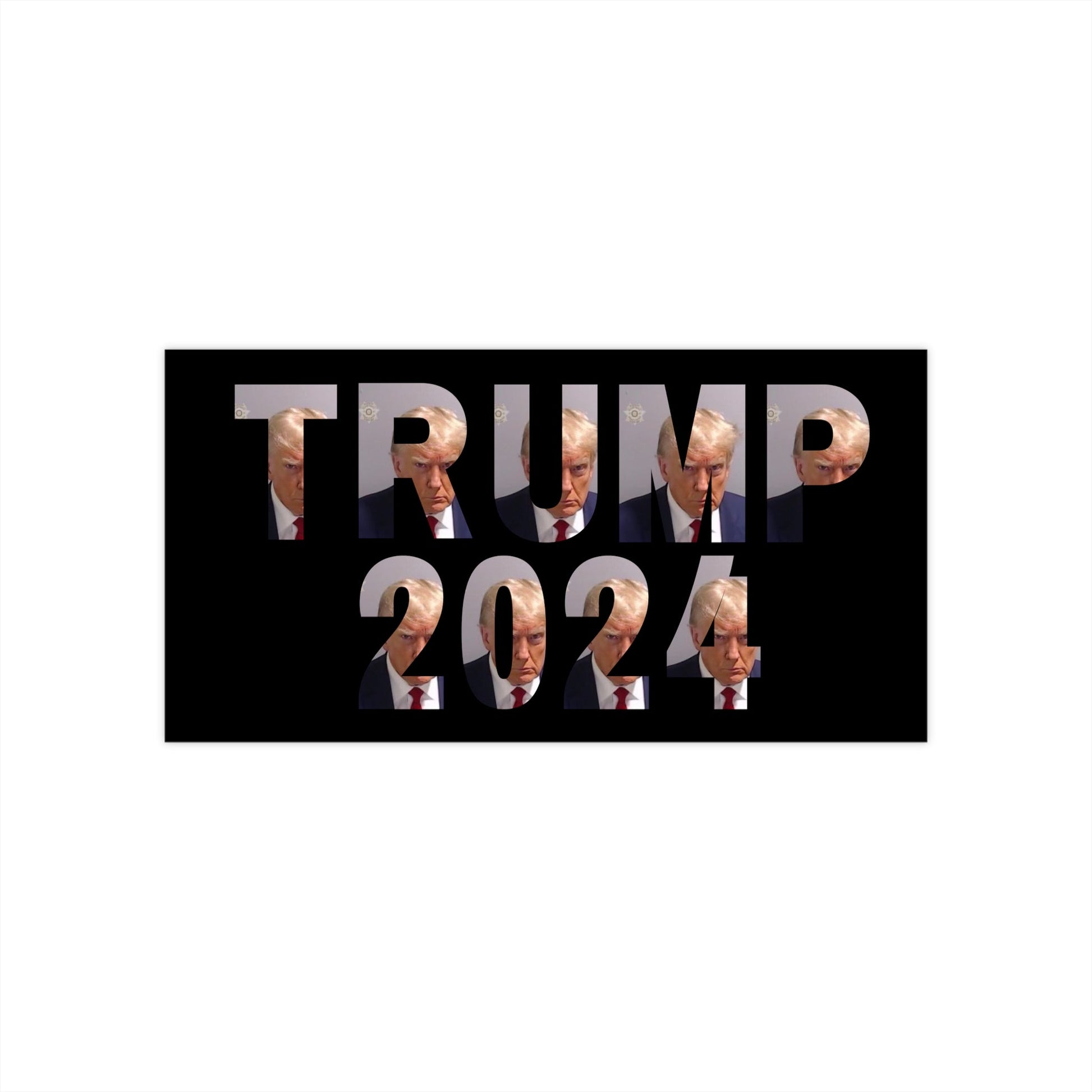 Trump 2024 Mugshot Bumper Sticker - PatriotDepot.com