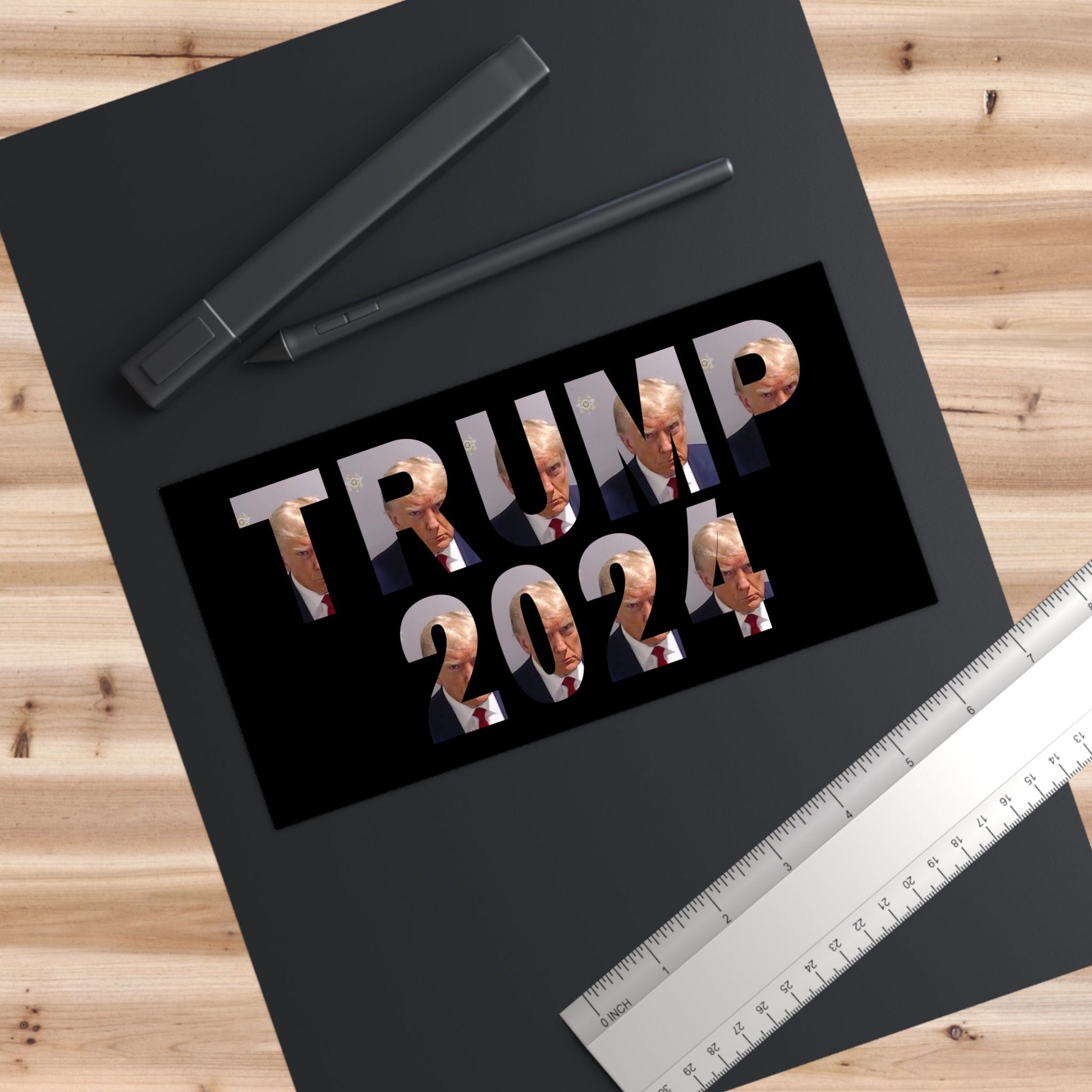 Trump 2024 Mugshot Bumper Sticker - PatriotDepot.com