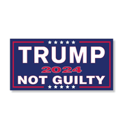 Trump 2024 Not Guilty Bumper Sticker - PatriotDepot.com