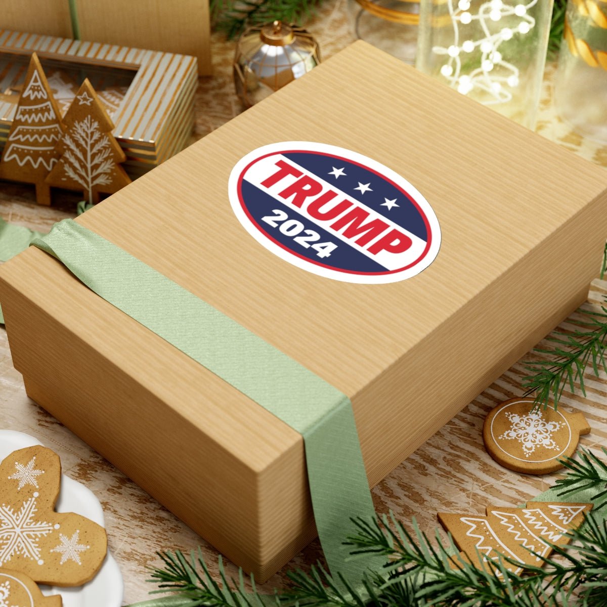 Trump 2024 Oval Sticker (4 sizes) - PatriotDepot.com