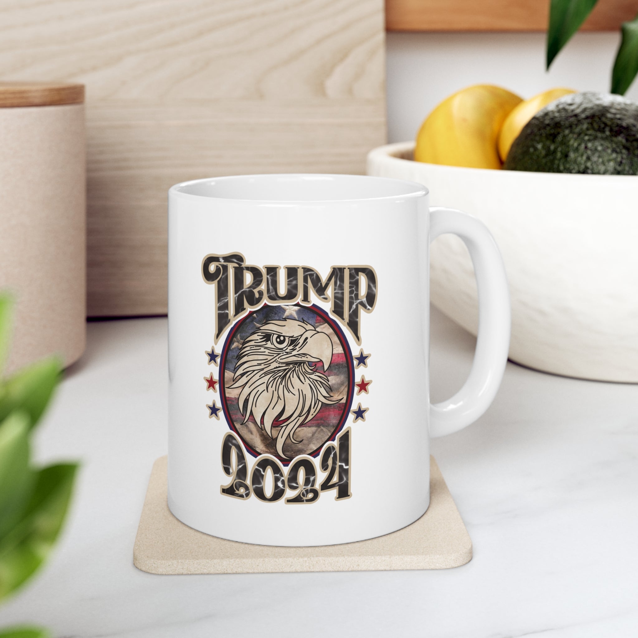 Trump 2024 Patriotic Eagle Mug - PatriotDepot.com