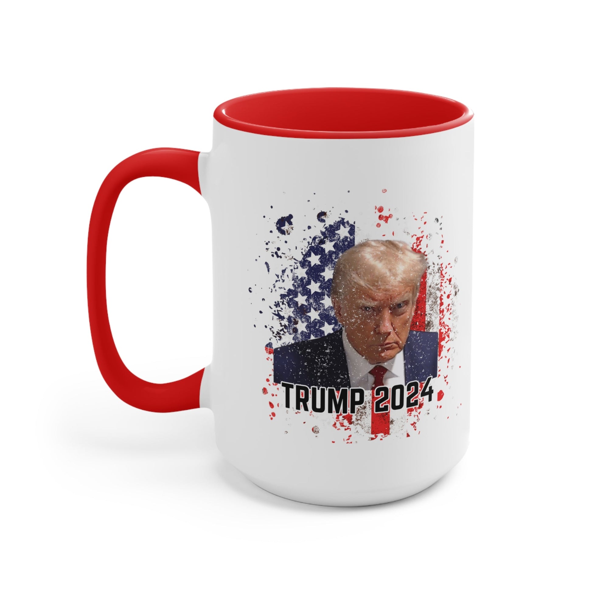 Trump 2024 Patriotic Mugshot Mug (3 Colors, 2 Sizes) - PatriotDepot.com