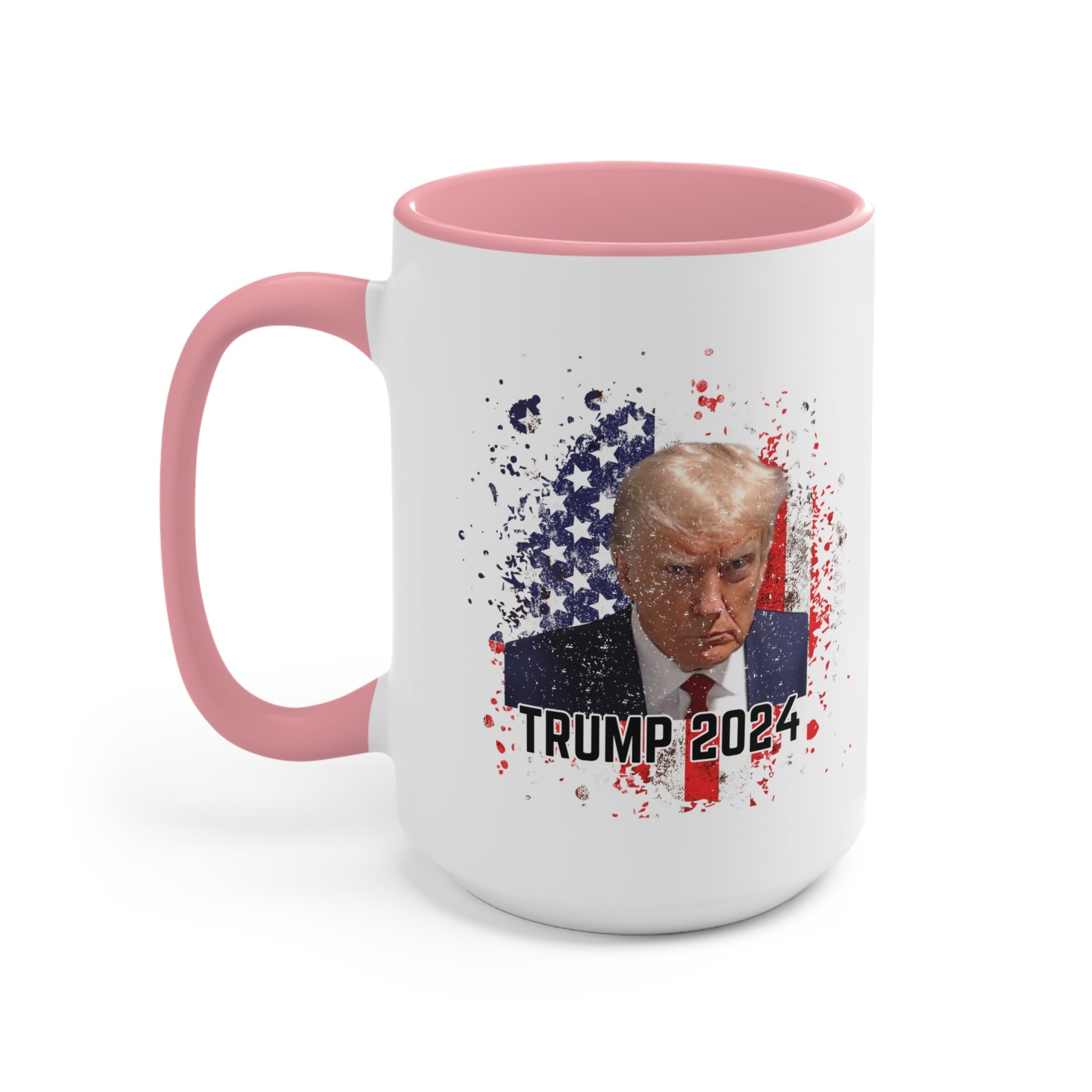 Trump 2024 Patriotic Mugshot Mug (3 Colors, 2 Sizes) - PatriotDepot.com