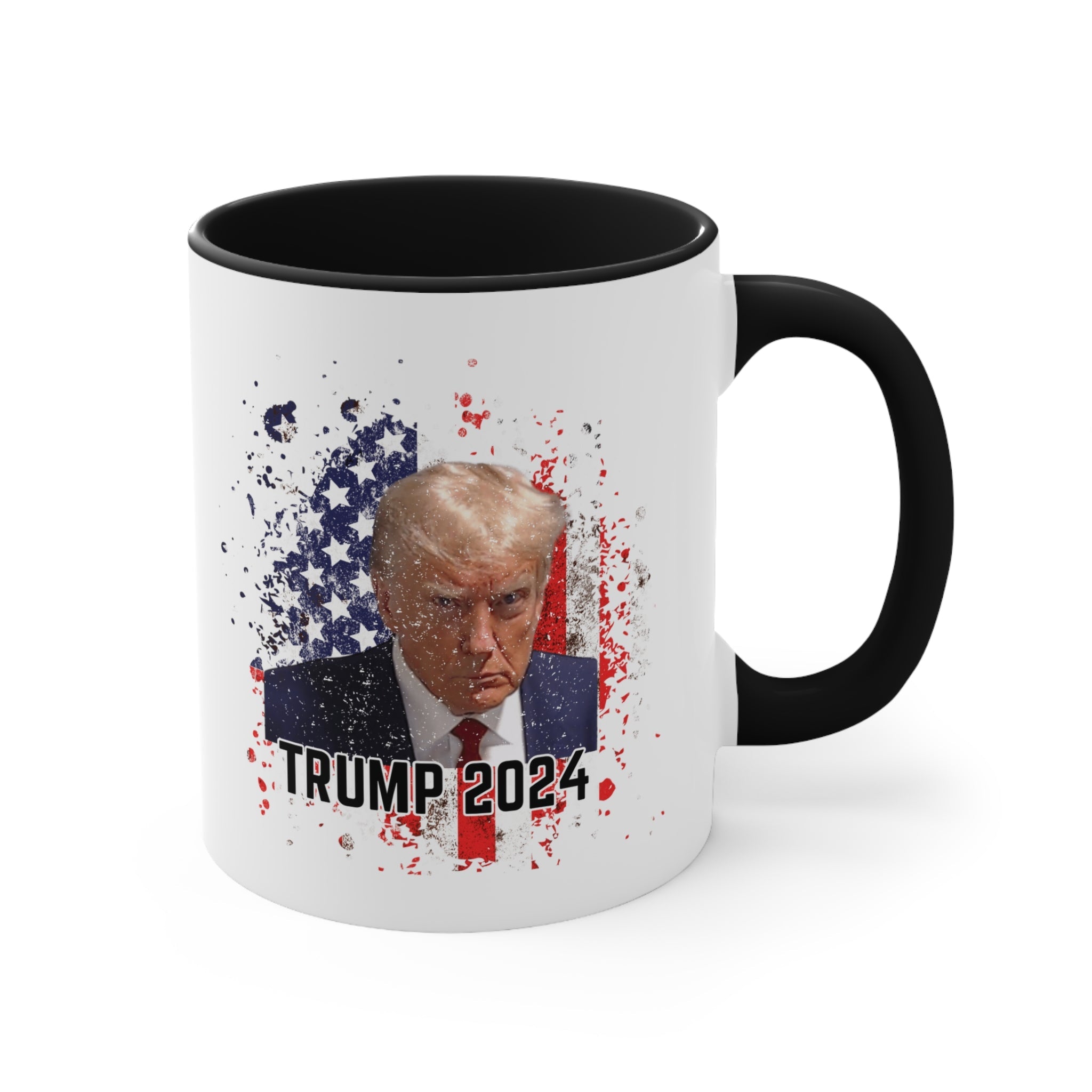 Trump 2024 Patriotic Mugshot Mug (3 Colors, 2 Sizes) - PatriotDepot.com