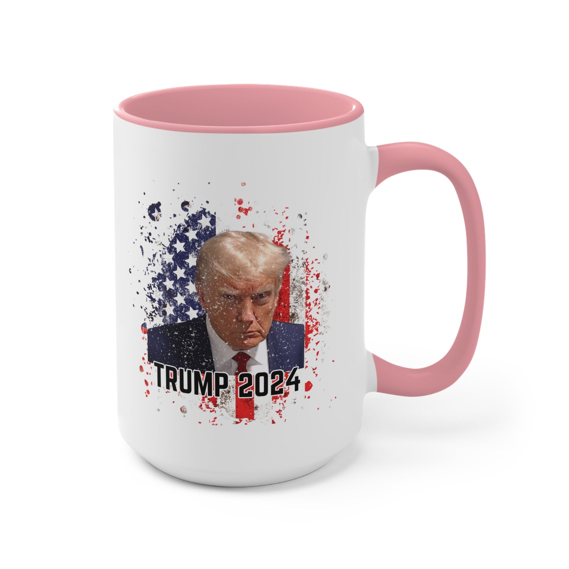 Trump 2024 Patriotic Mugshot Mug (3 Colors, 2 Sizes) - PatriotDepot.com
