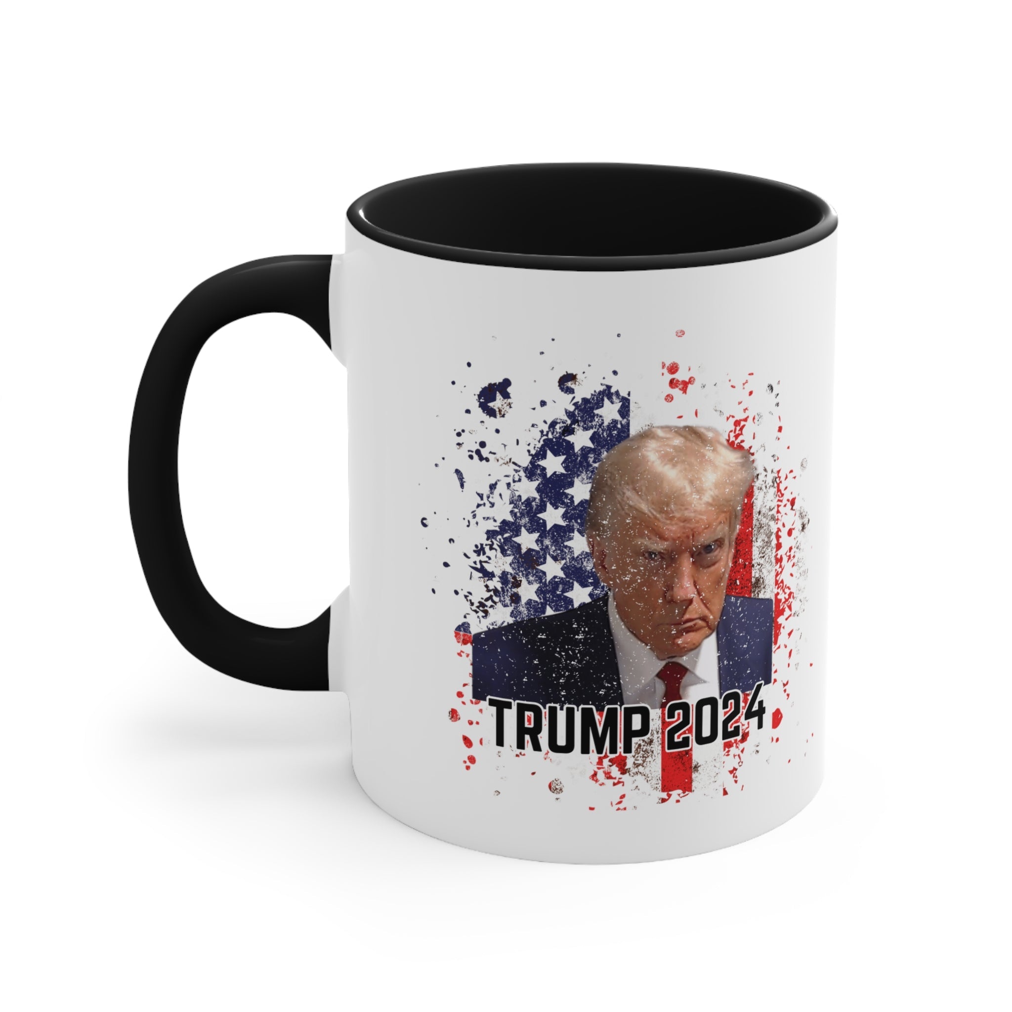 Trump 2024 Patriotic Mugshot Mug (3 Colors, 2 Sizes) - PatriotDepot.com