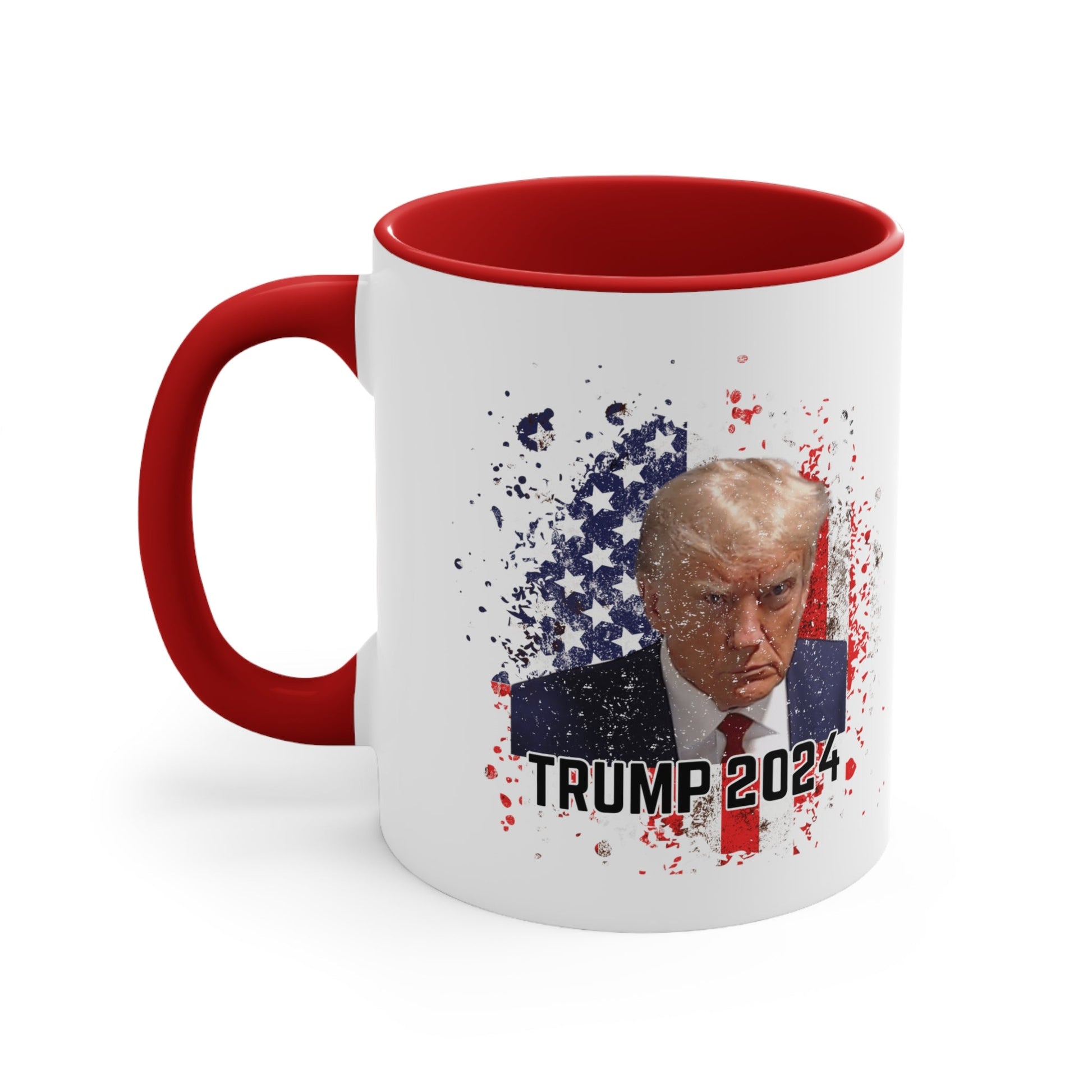 Trump 2024 Patriotic Mugshot Mug (3 Colors, 2 Sizes) - PatriotDepot.com