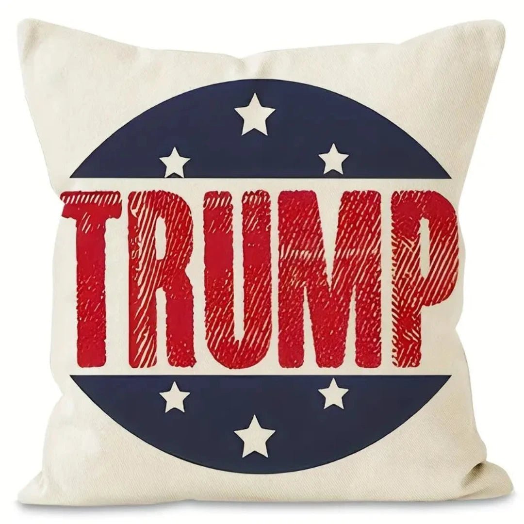 Trump 2024 Stars Pillow Cover - PatriotDepot.com