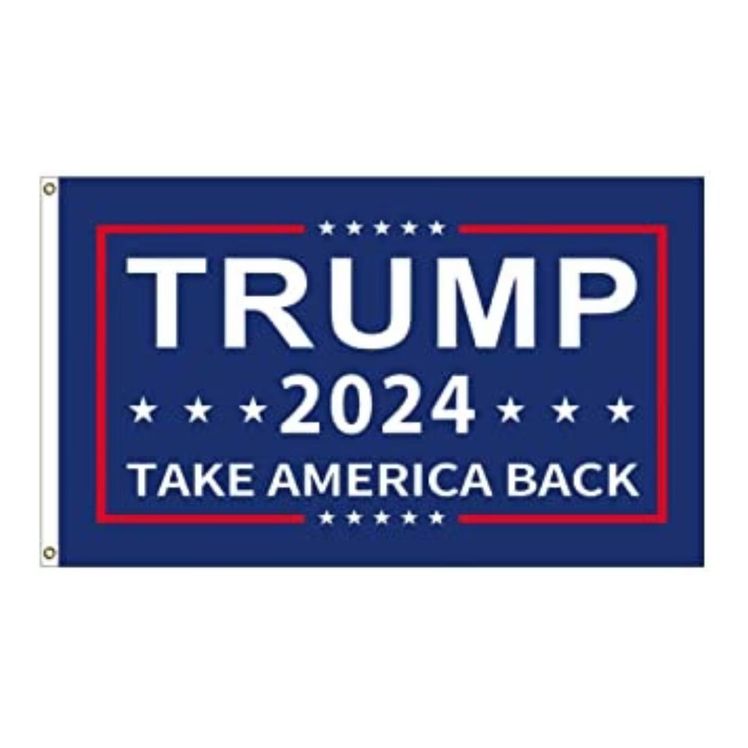 Trump 2024 Take America Back 12" x 18" Flag - PatriotDepot.com