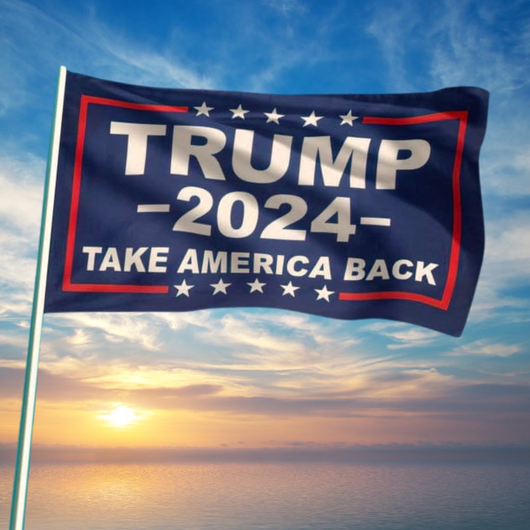 Trump 2024 Take America Back Flag - PatriotDepot.com