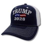 Trump 2028 Custom Embroidered Soft - Mesh Trucker Hat - PatriotDepot.com