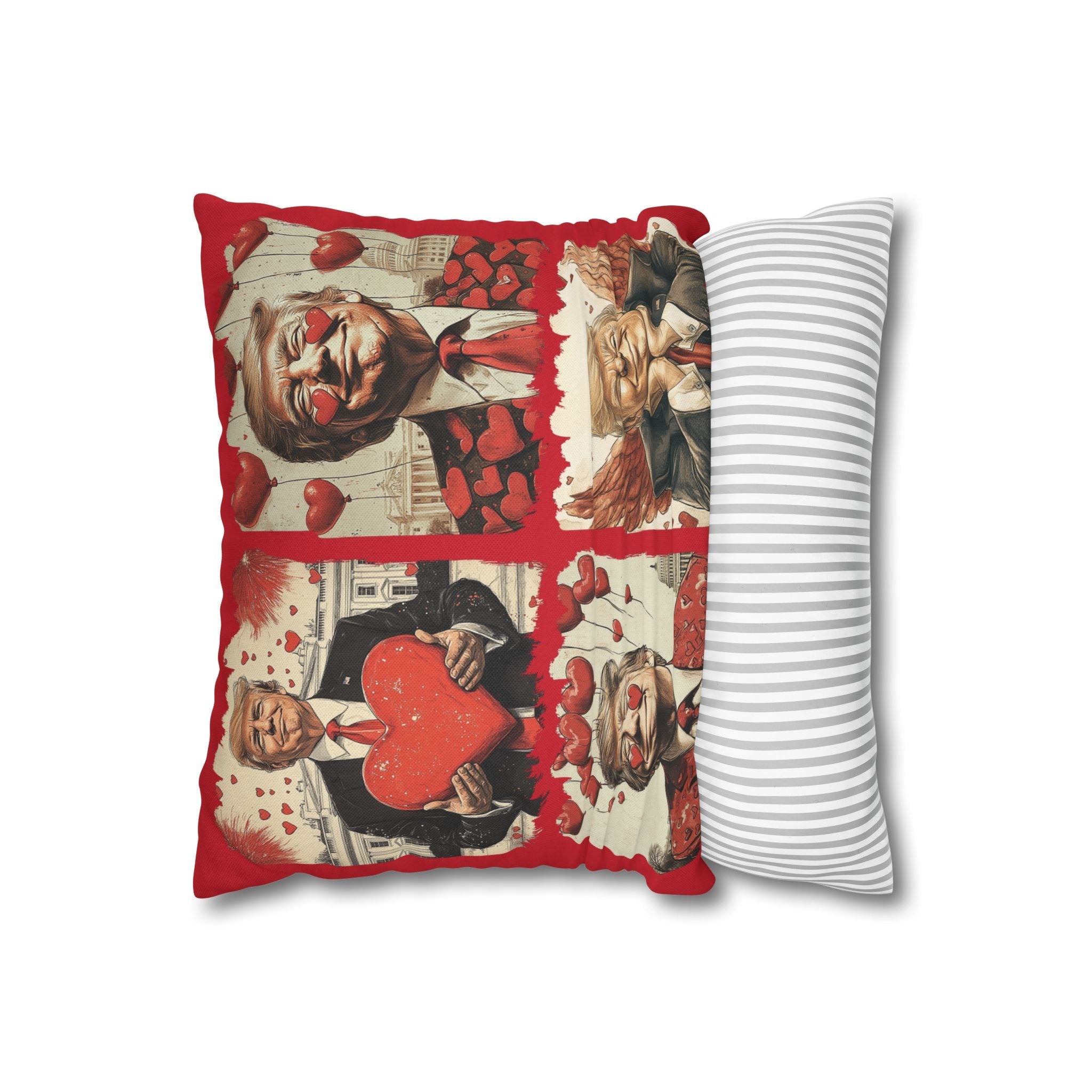 Trump 4 - Square Valentine Pillow Cover (4 Sizes) - PatriotDepot.com