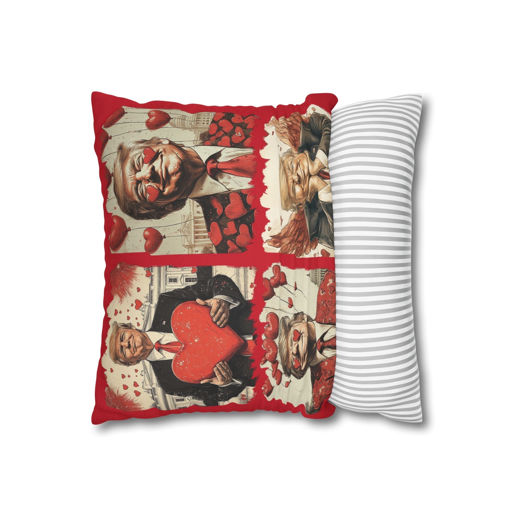 Trump 4 - Square Valentine Pillow Cover (4 Sizes) - PatriotDepot.com