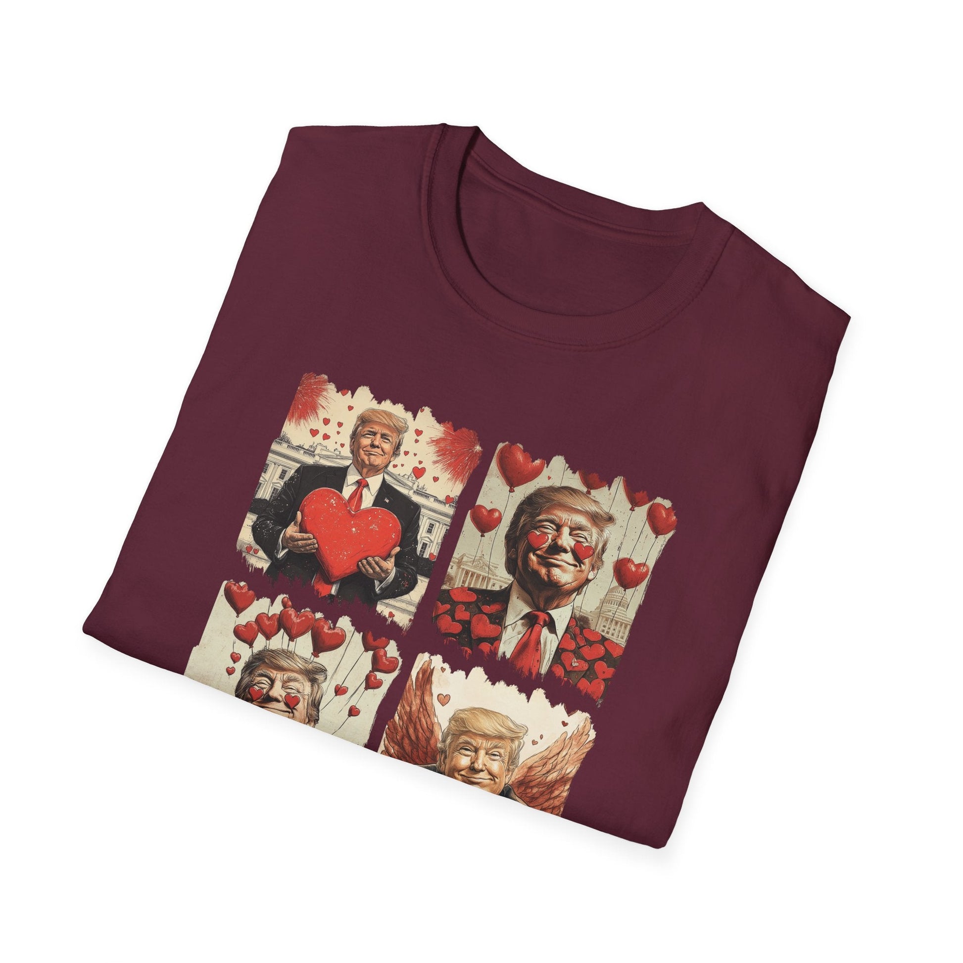 Trump 4 - Square Valentine T-Shirt - PatriotDepot.com