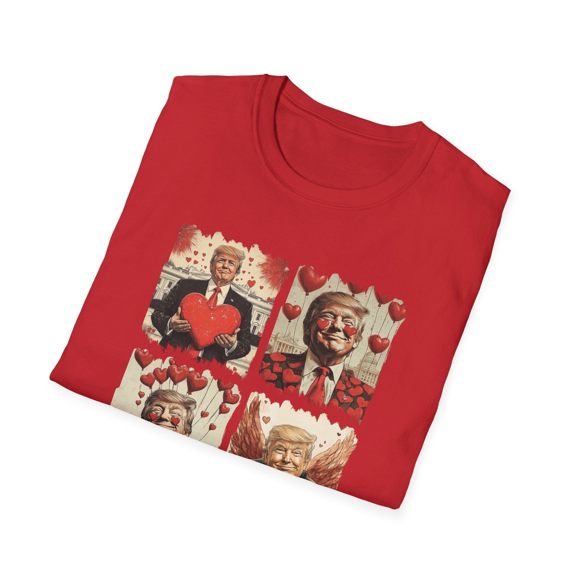 Trump 4 - Square Valentine T-Shirt - PatriotDepot.com