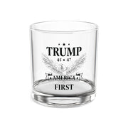 Trump 45 * 47 America First Rocks Glass (Black) - PatriotDepot.com