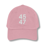 Trump 45 - 47 Custom Embroidered Hat (Pink) - PatriotDepot.com