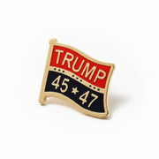 Trump 45*47 Flag Enamel Lapel Pin - PatriotDepot.com