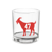 Trump 47 G.O.A.T. Rocks Glass - PatriotDepot.com