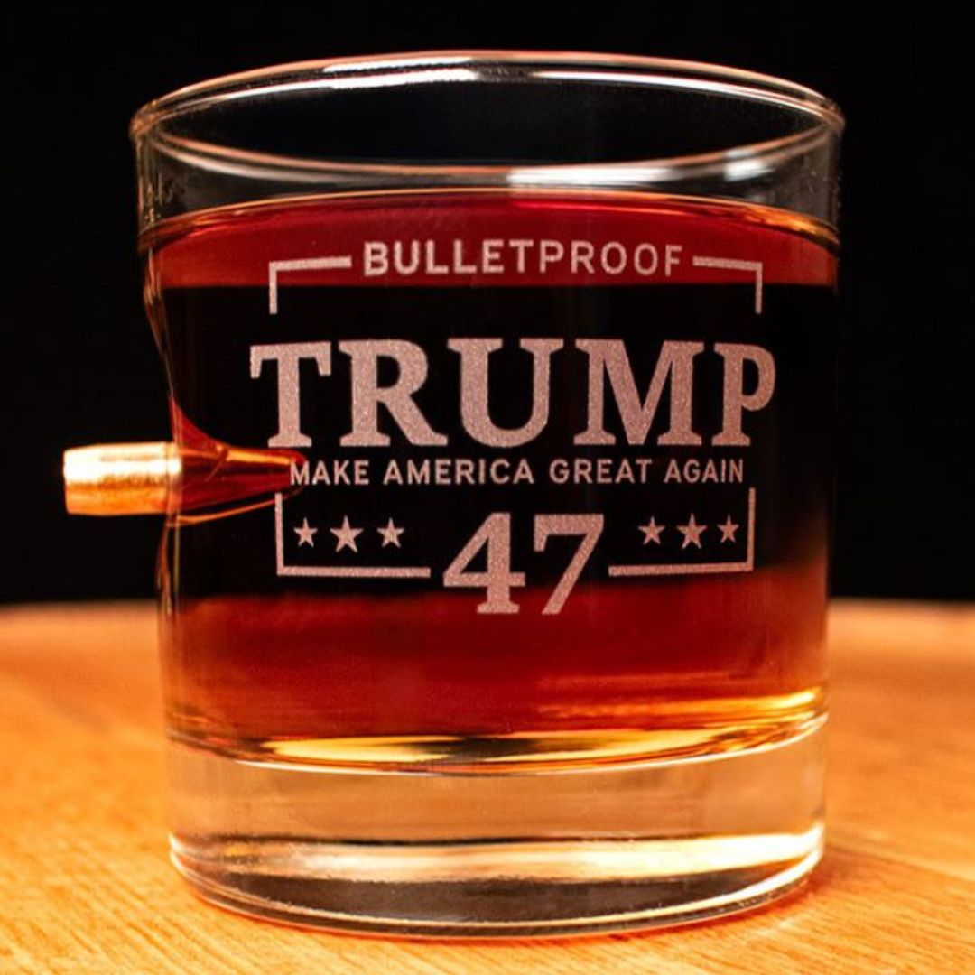 Trump 47 Make America Great Again Glass (Bulletproof Edition) - PatriotDepot.com