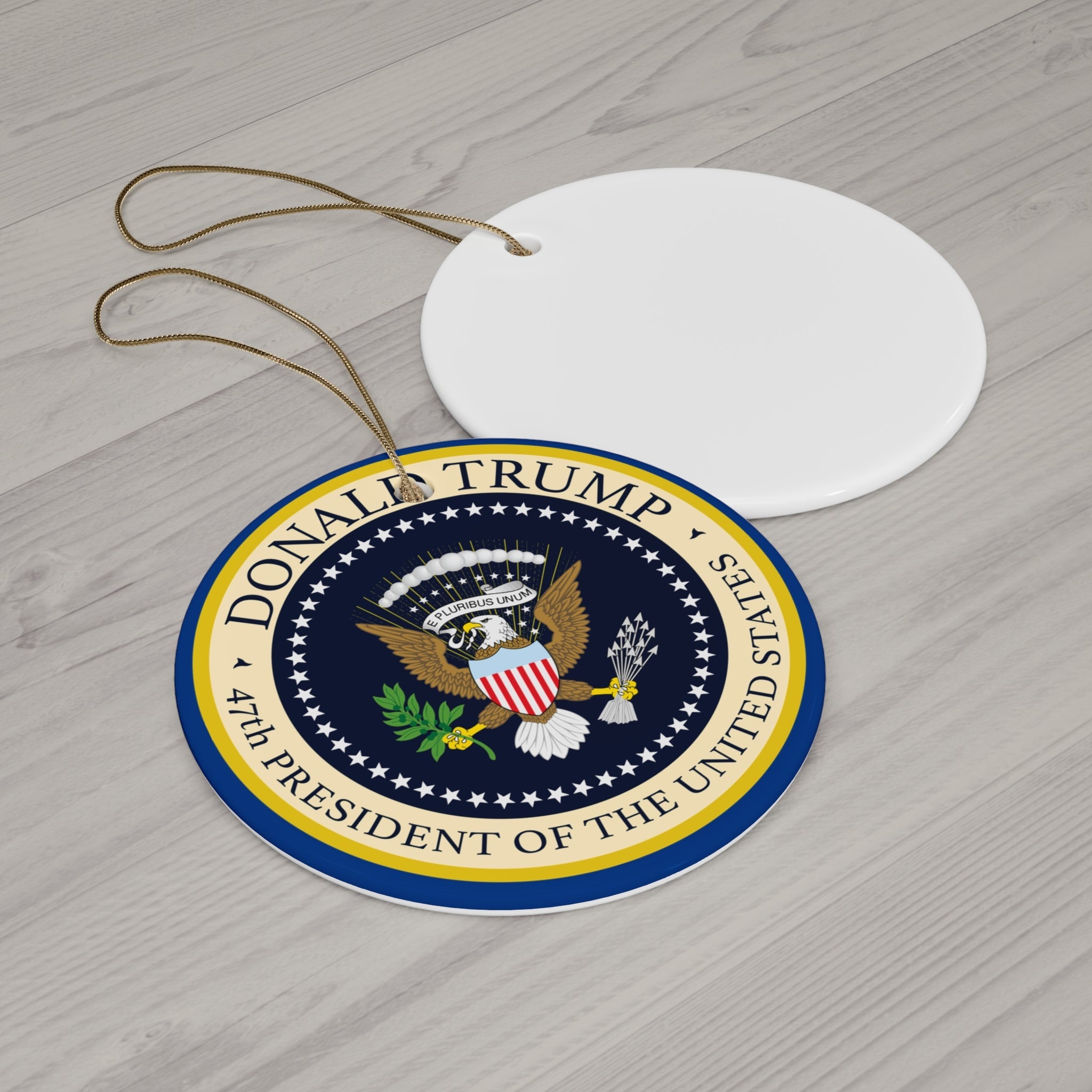 Trump 47th President of the United States Ceramic Ornament - PatriotDepot.com